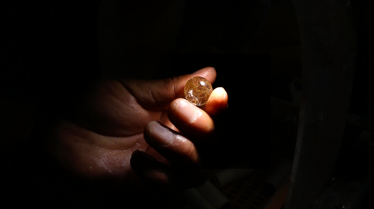 Natural quartz crystals